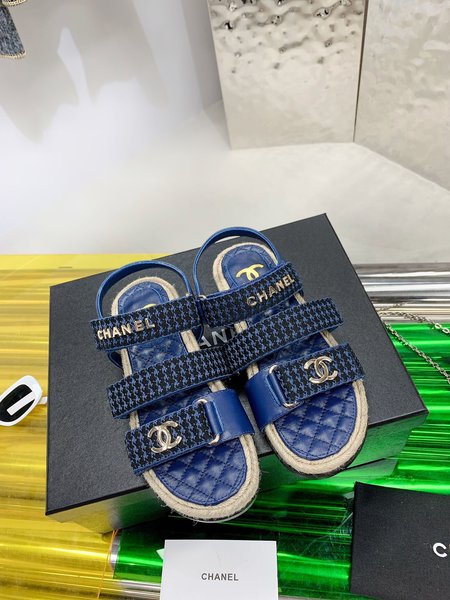 Chanel platform sandals