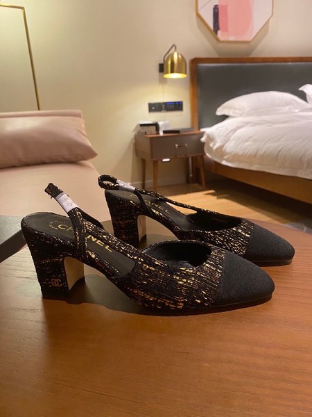 Chanel classic back sandals