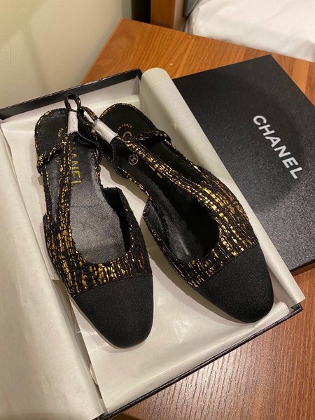 Chanel classic back sandals