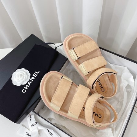 Chanel Classic Platform Velcro Sandals