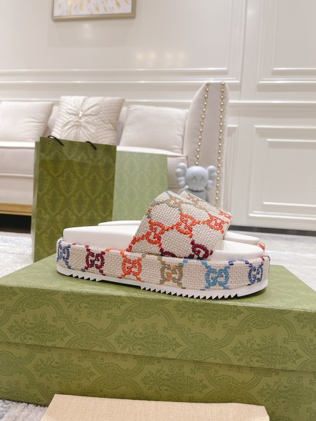 Gucci limited edition platform slippers