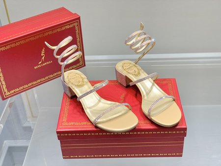 Christian Louboutine RC Snake Crystal High Heel Sandals