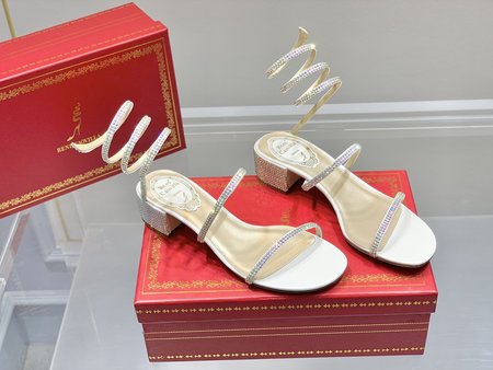 Christian Louboutine RC Snake Crystal High Heel Sandals