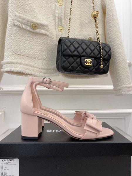 Chanel bow sandals