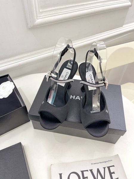 Chanel crystal sandals