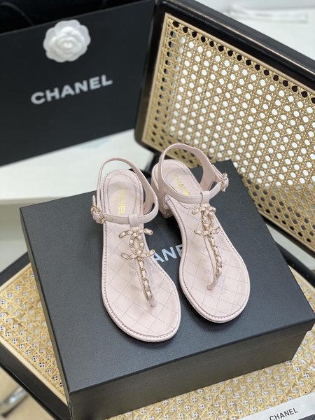 Chanel Classic strappy calfskin sandals
