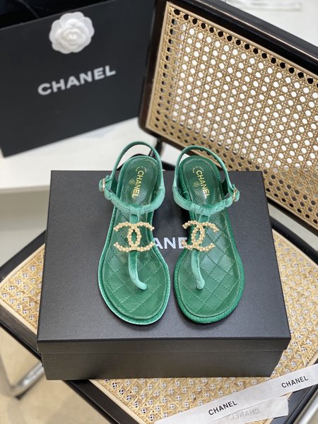 Chanel Classic strappy calfskin sandals