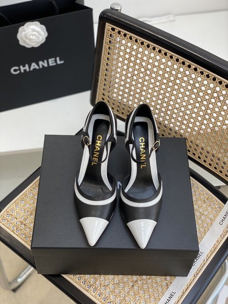 Chanel authentic grade mid heel sandals