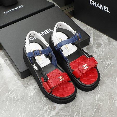 Chanel Candy sandals in sheepskin