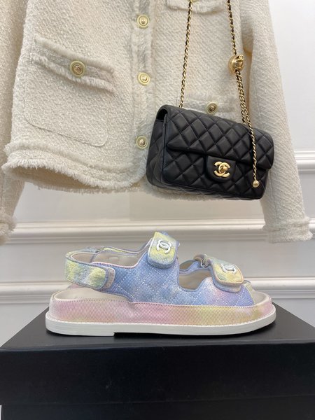 Chanel Velcro sandals
