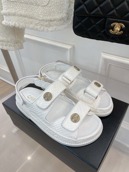 Chanel Classic CC Velcro Sandals