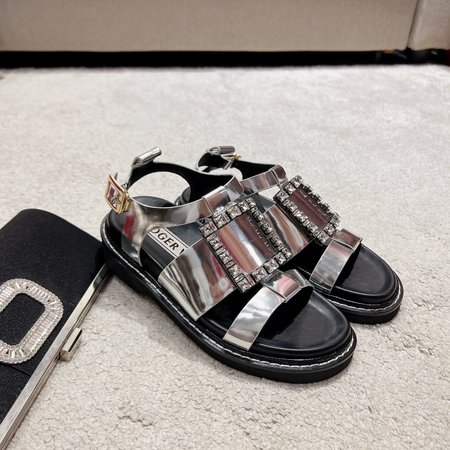 Roger Viver Roman Strap Platform Sandals Vintage