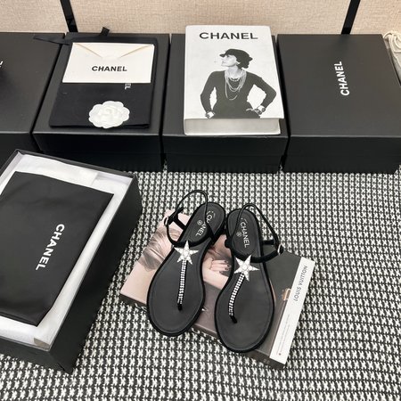 Chanel rhinestone sandals