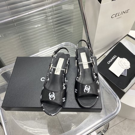 Chanel 3D printed LogoGo sandals