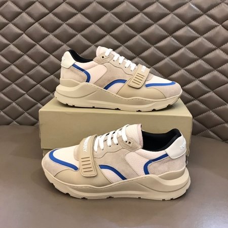 Burberry Calfskin and canvas sneakers