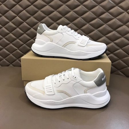Burberry Calfskin and canvas sneakers
