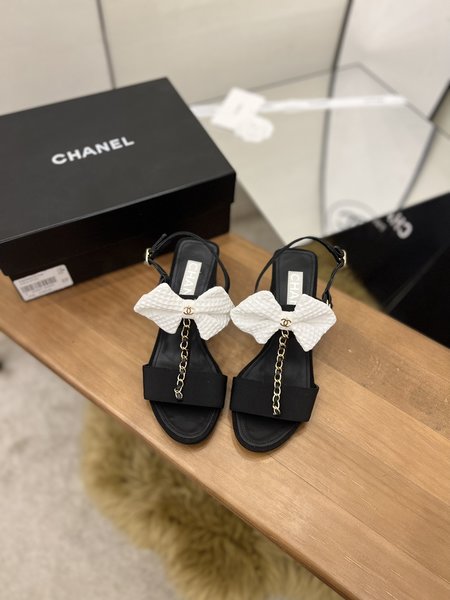 Chanel bow sandals