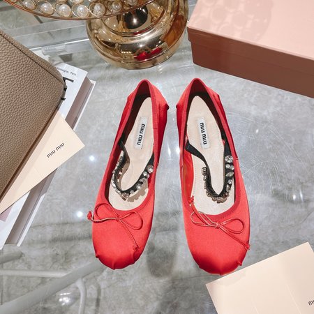 Miu Miu ballet shoes dancing shoes