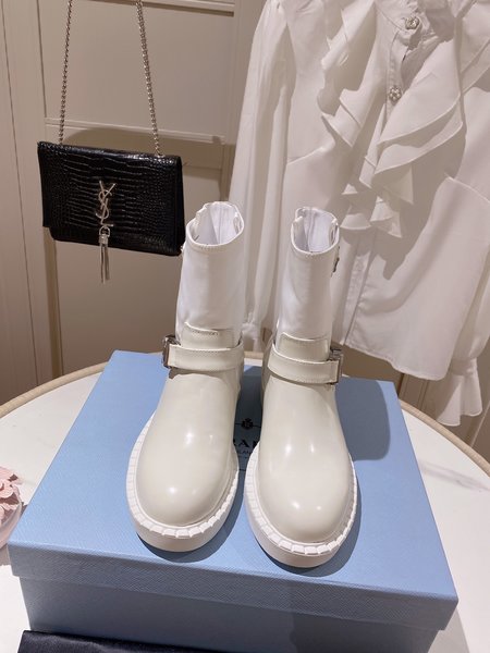 Prada Lace-up stretch ankle boots Martin boots