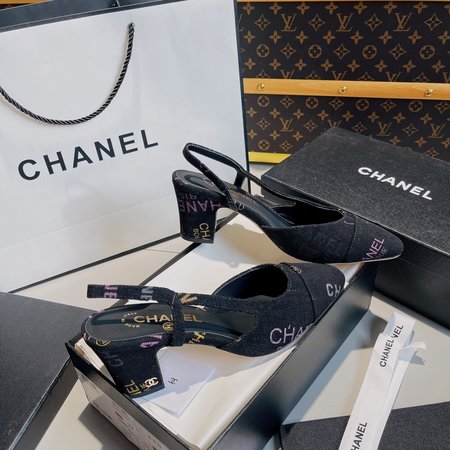Chanel Classic Backspace Sandals Flat/High Heel Sling-back