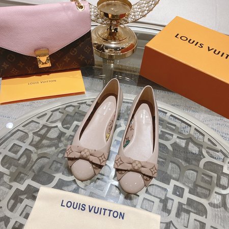 Louis Vuitton Round Toe Bowknot Ladies Shoes