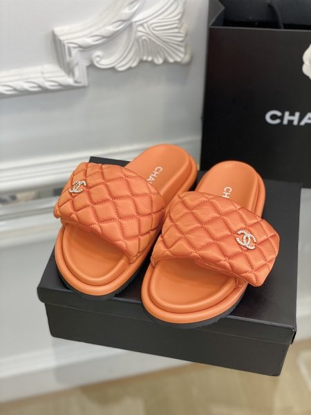 Chanel platform slippers