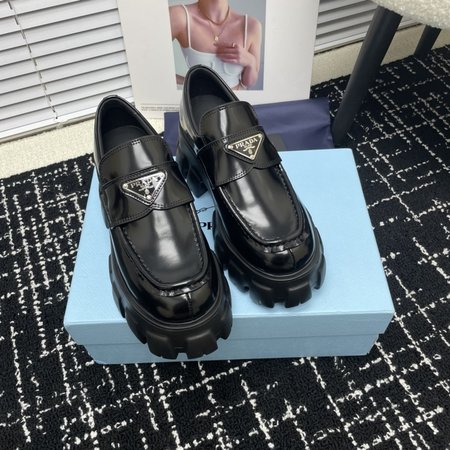 Prada printed loafers