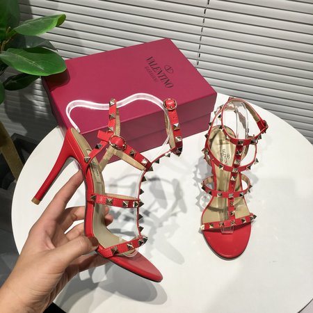 Valentino 6.5cm high heel sandals in matte leather
